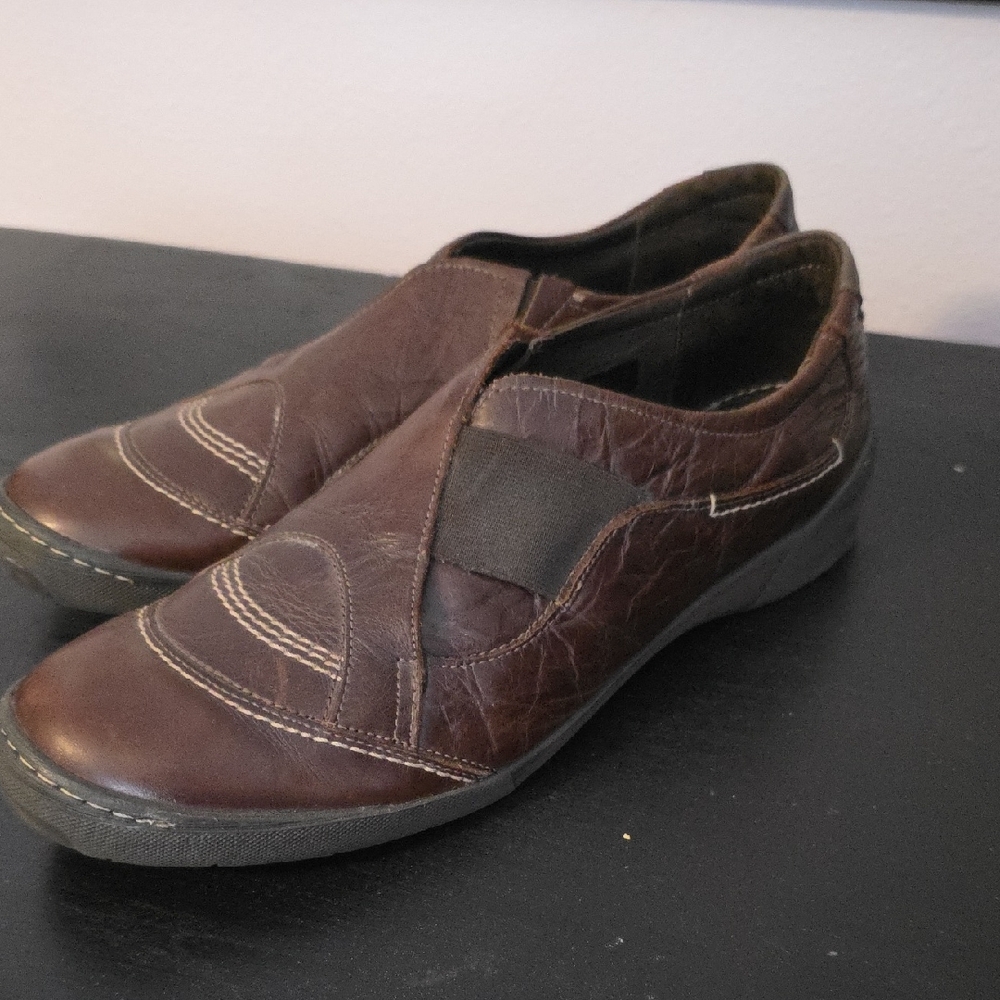 Josef Seibel Brown Leather Flats